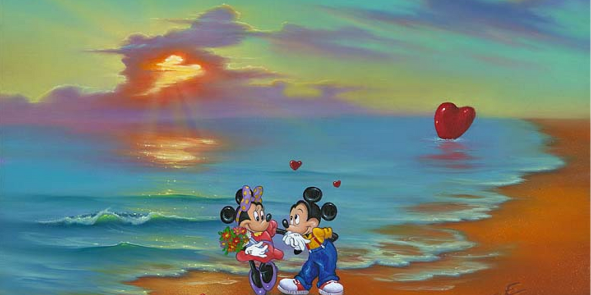 Mickey & Minnie's Romantic Day – Michael Godard Art Gallery